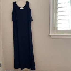 Chico’s women’s, navy blue maxi dress.  SZ 3 or XL